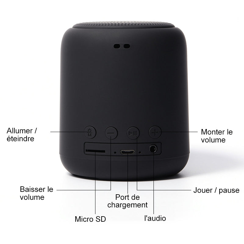 Mini Haut-Parleur Portable Bluetooth Sans Fil Stéréo Son