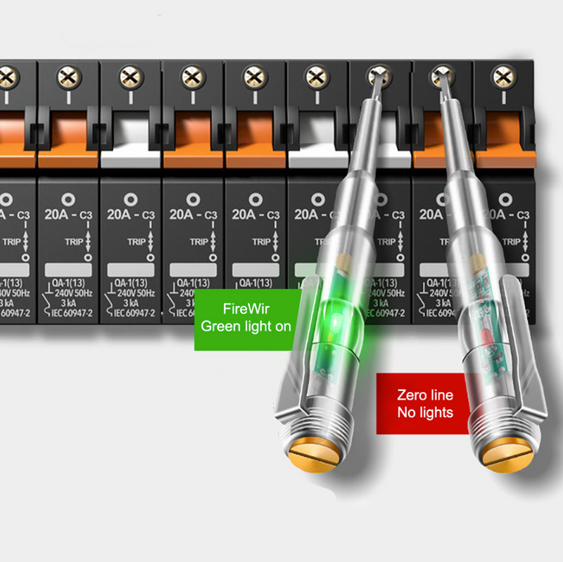 2x 2 IN 1 electrical circuit tester pen 