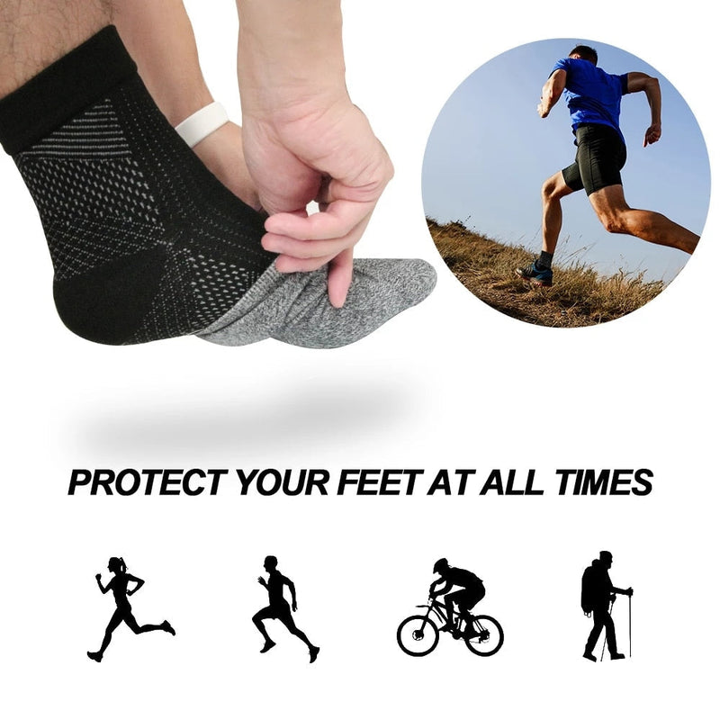 Set of 2 anti-fatigue ankle braces 