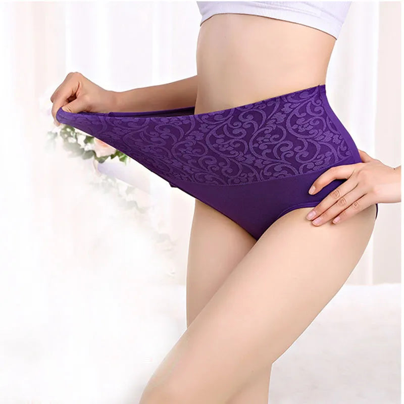 Pack of 3 cotton abdominal panties for women 