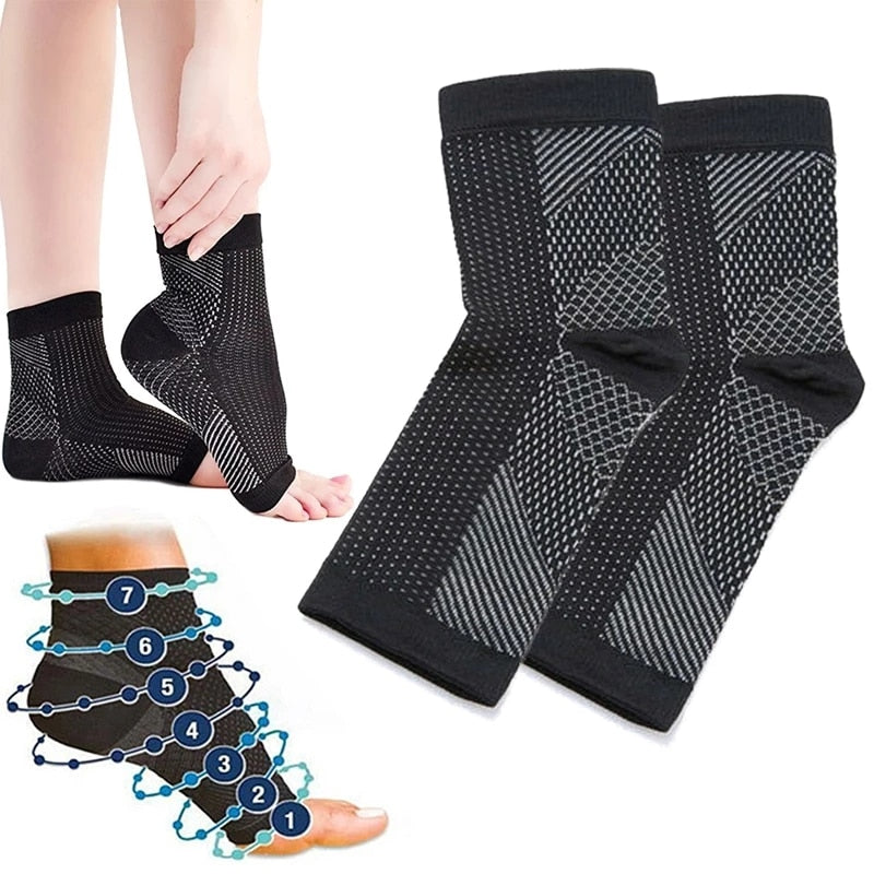 Set of 2 anti-fatigue ankle braces 