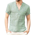 Men's breathable linen shirt