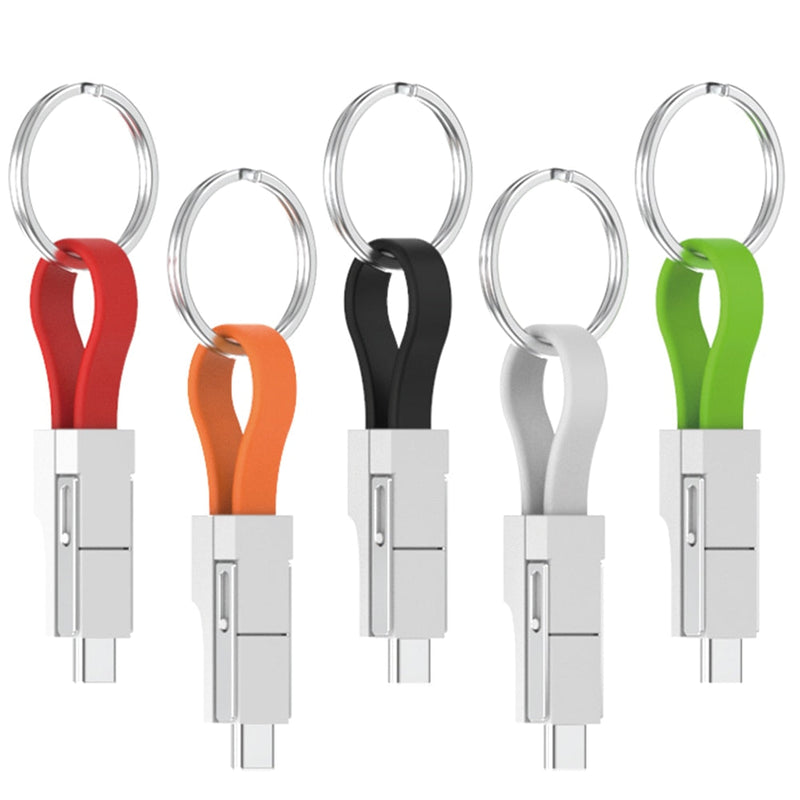 2x Porte-clés USB magnétique 3 en 1