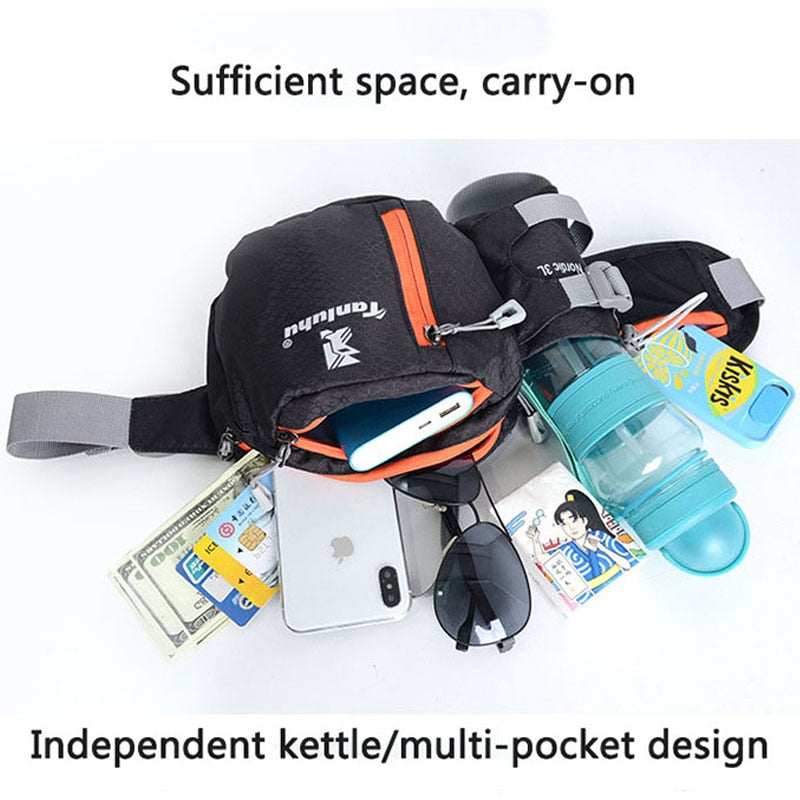 Multi-pocket hiking fanny pack