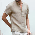 Men's breathable linen shirt