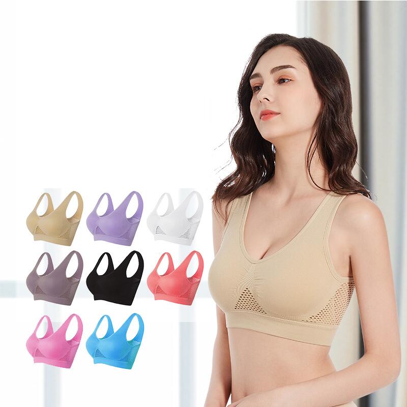 Ultra-comfortable seamless breathable bra 