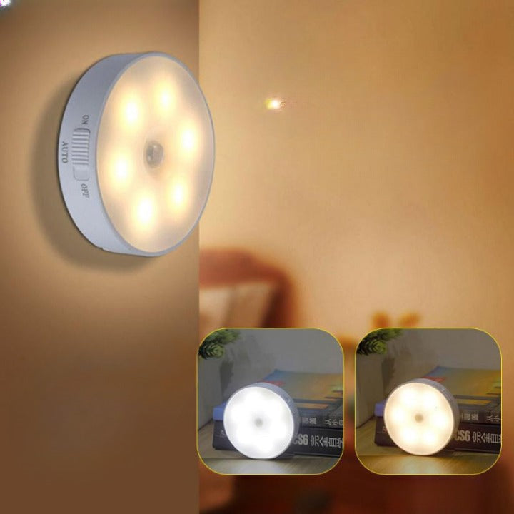 2x Automatic LED wall light