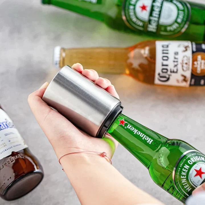 Automatic bottle opener