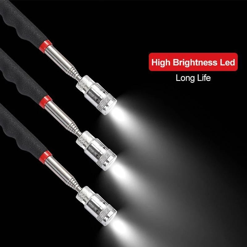 2x Telescopic and magnetic LED pole