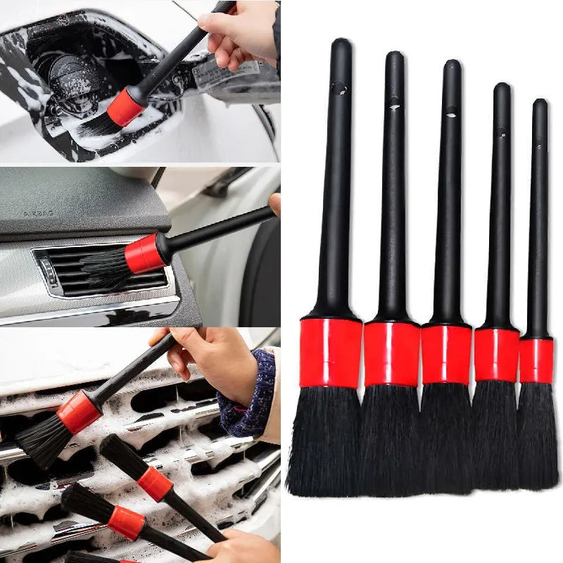 MAX SHINE - Ensemble de 5 brosses de nettoyage pour voiture