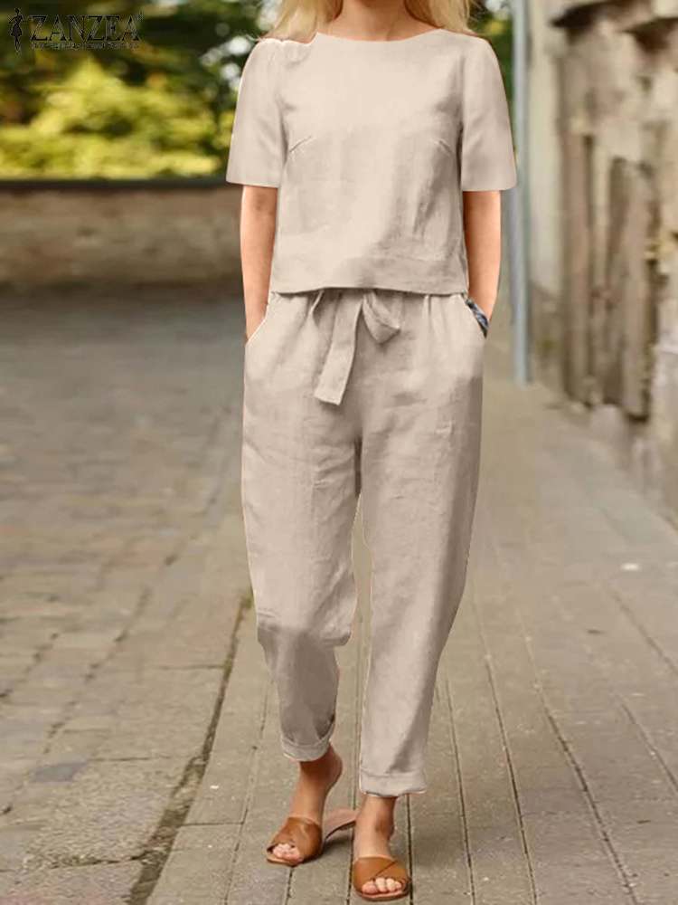 Summer oversized blouse and pants