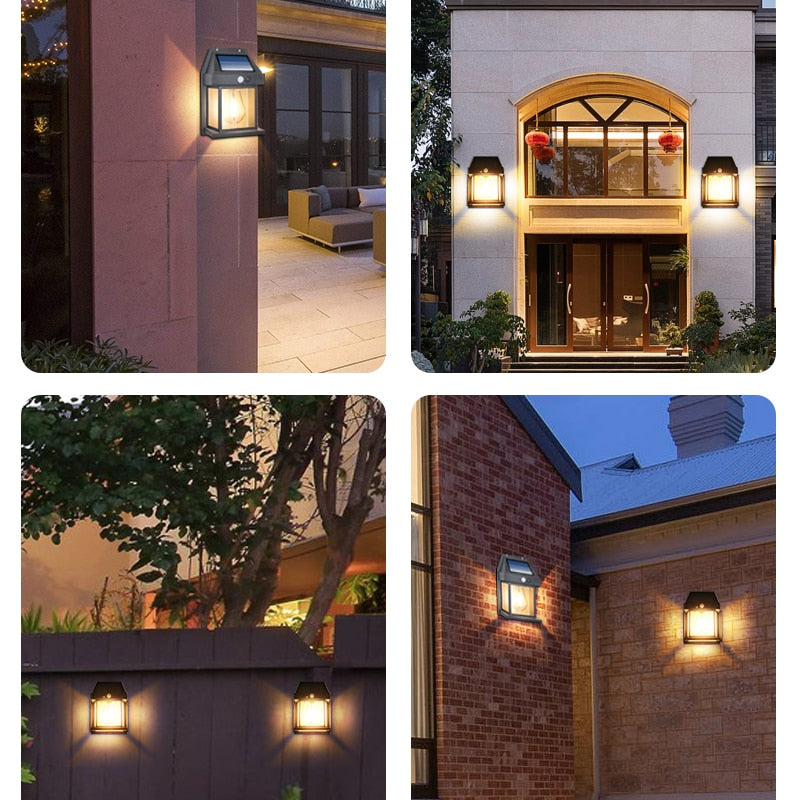 Decorative LED Solar Wall Light