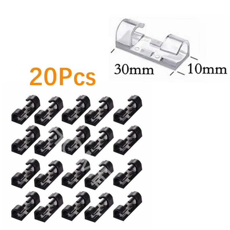 20x Clips for cable organization 