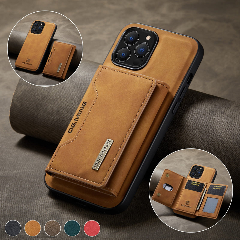 2 in 1 detachable magnetic wallet case - iPhone 