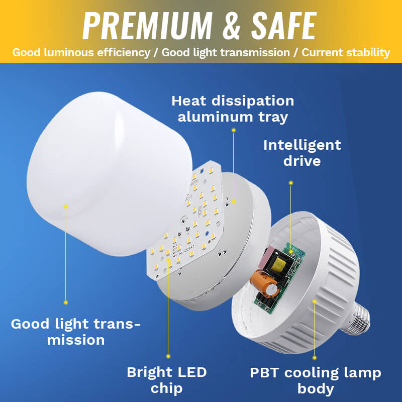 2 x LED bulb audio and motion detection 