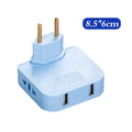 2x 4 in 1 USB Wall Socket - ULTRA Compact Space Saving - 3RD FREE 