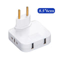 2x 4 in 1 USB Wall Socket - ULTRA Compact Space Saving - 3RD FREE 