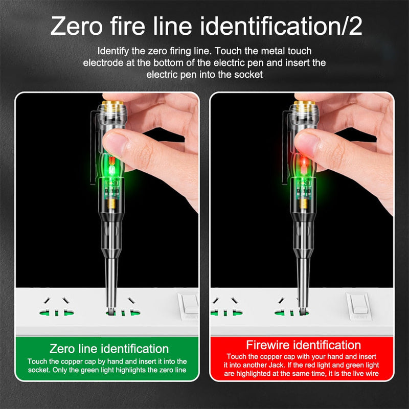 2x Stylo testeur de circuit électrique 2 EN 1