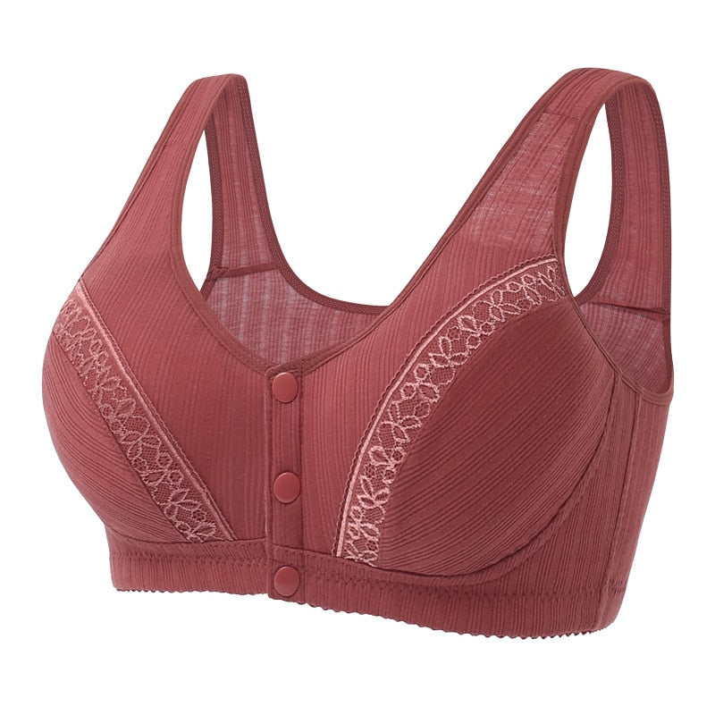 Cotton Bra - Front snap closure