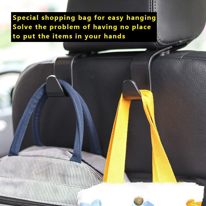 4x Car storage hooks