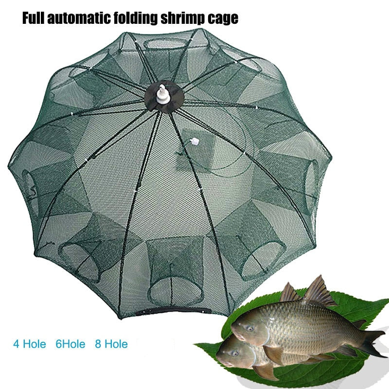 360° 10 Hole Fish Trap - Catch More Fish! 