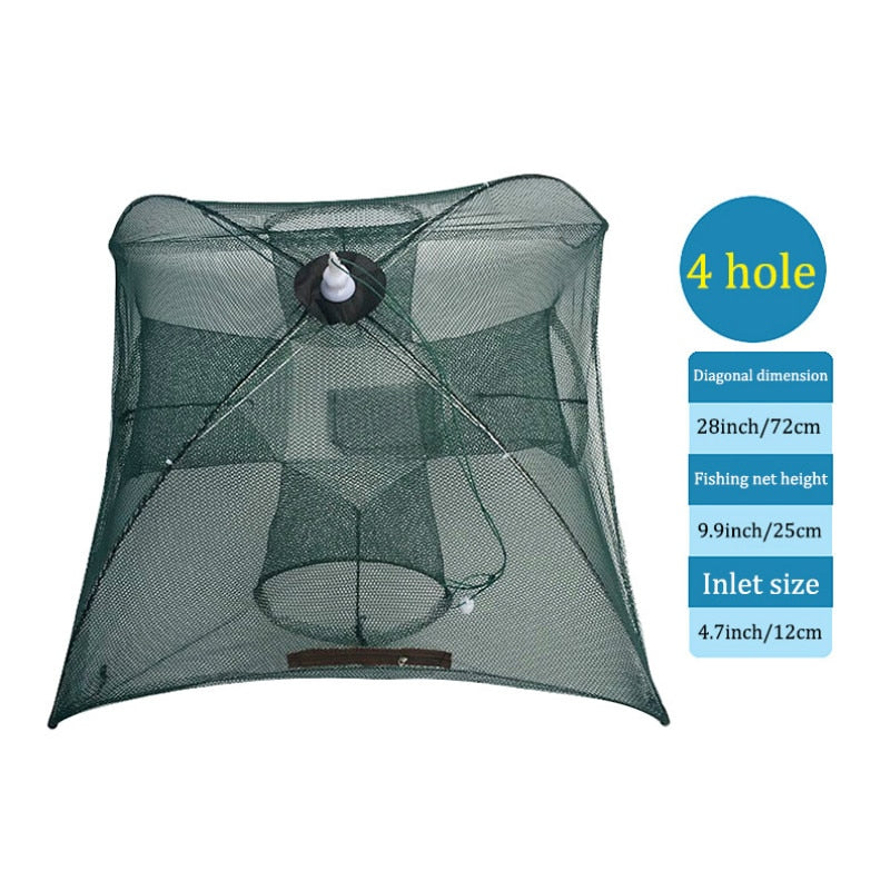 360° 10 Hole Fish Trap - Catch More Fish! 