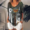 Printed Short Sleeve T-shirt for Women