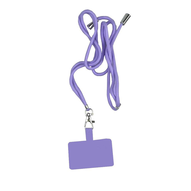 Universal cell phone cord with adjustable shoulder strap