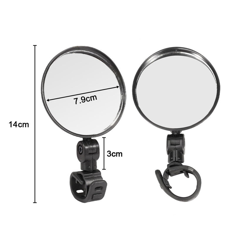 2x Bicycle rear view mirror