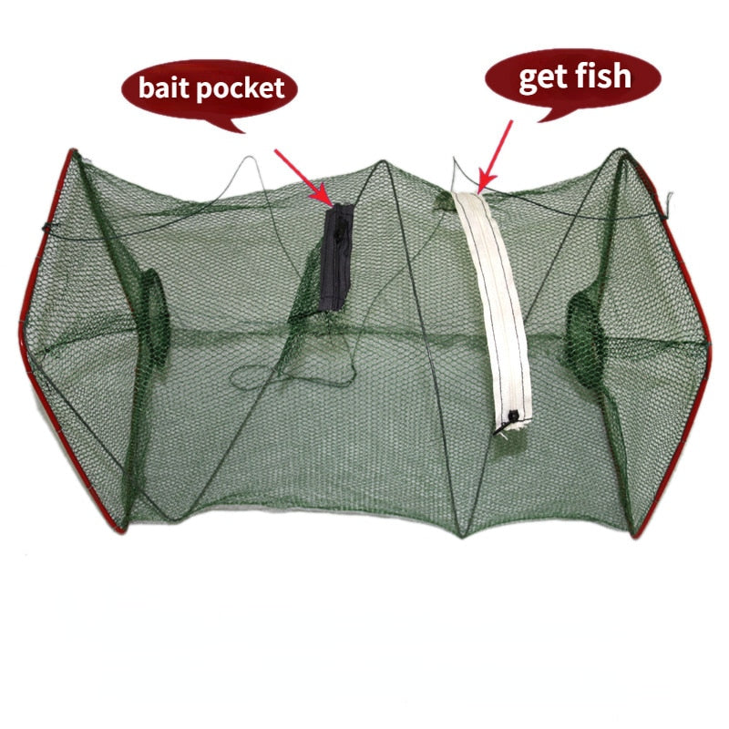 360° 10 Hole Fish Trap - Catch More Fish! 