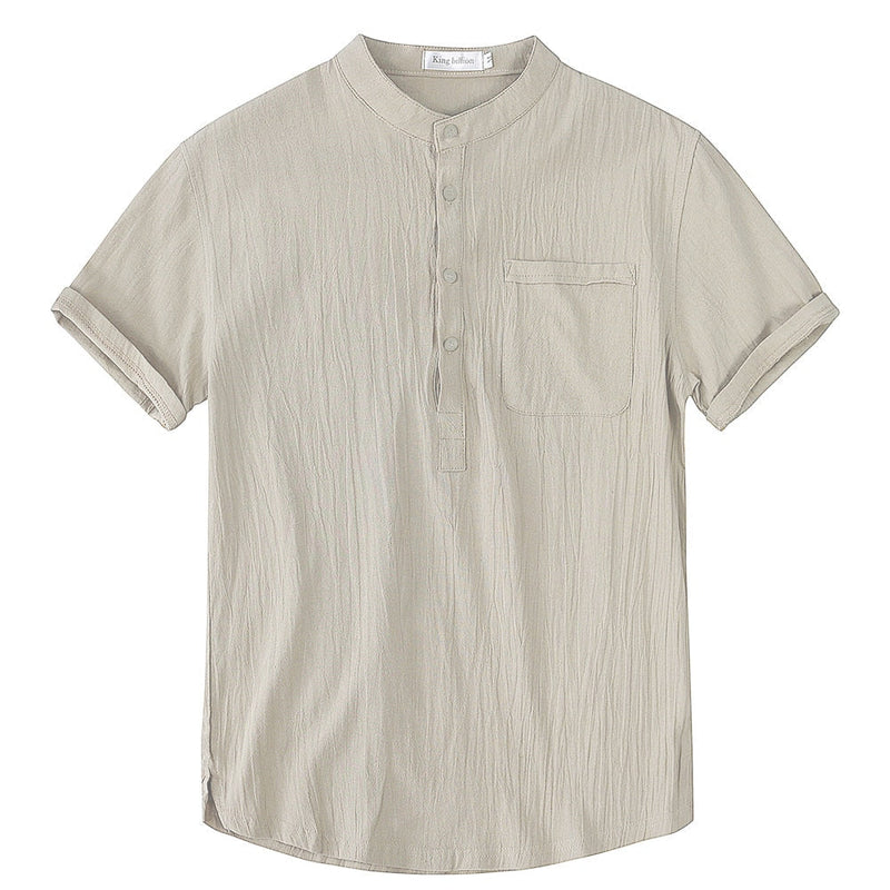 Men's breathable linen shirt