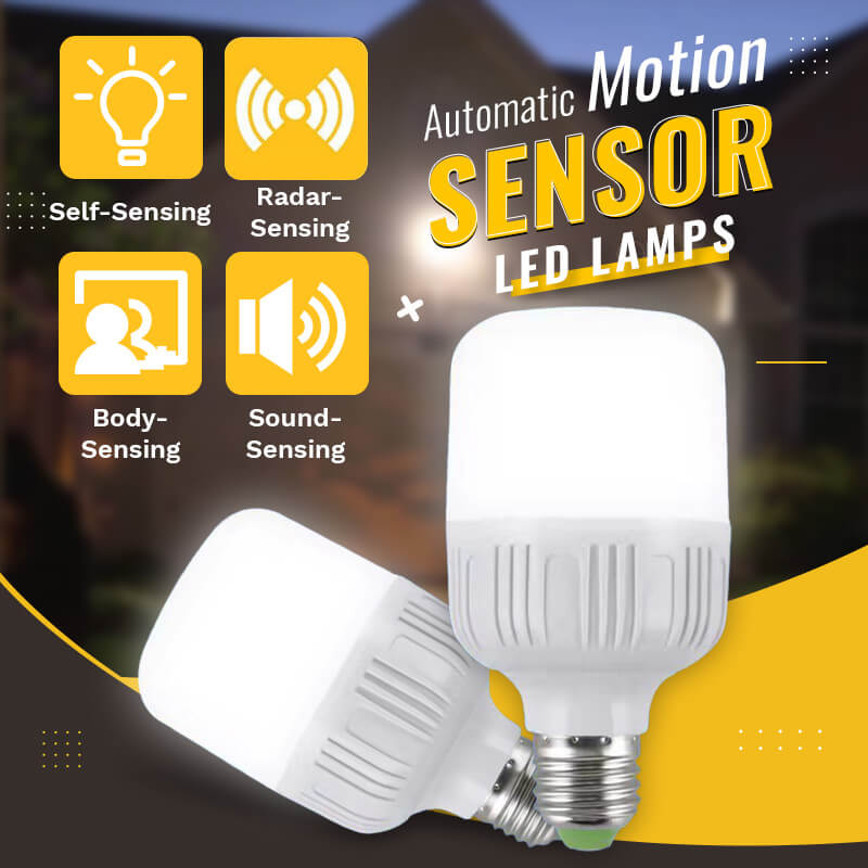 2 x LED bulb audio and motion detection 