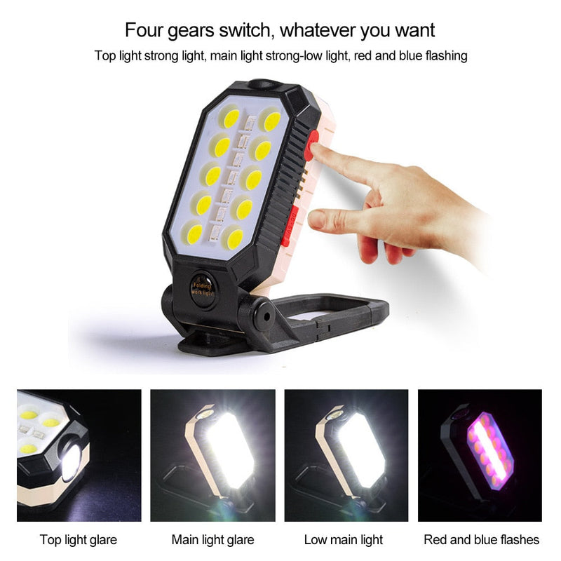 Mini rechargeable magnetic flashlight