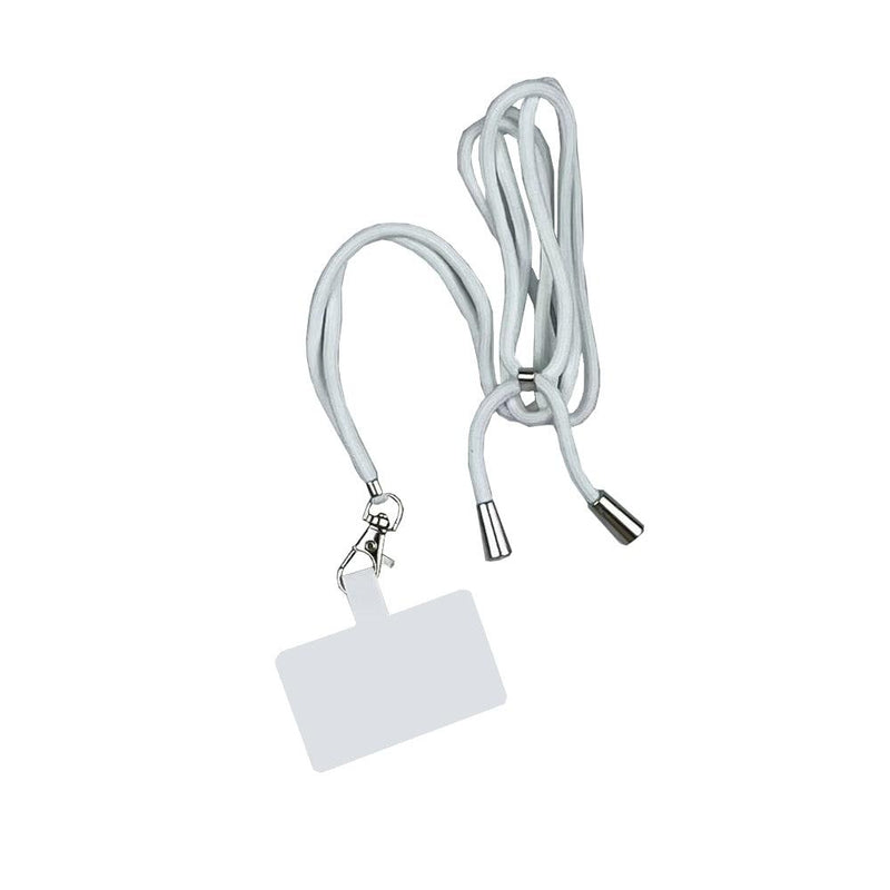 Universal cell phone cord with adjustable shoulder strap