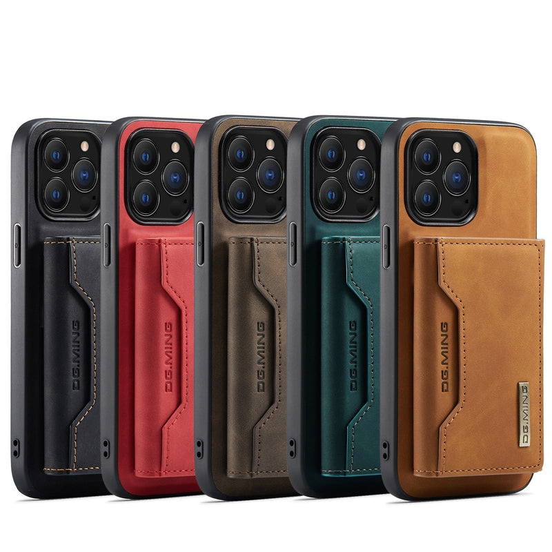 2 in 1 detachable magnetic wallet case - iPhone 