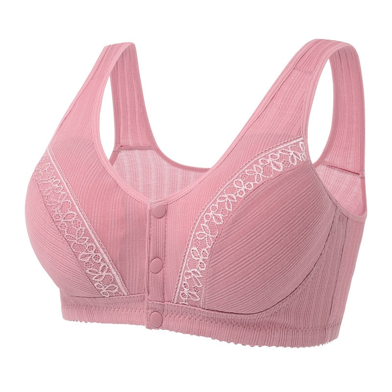 Cotton Bra - Front snap closure