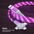 3 in 1 luminous charging cable