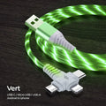 3 in 1 luminous charging cable