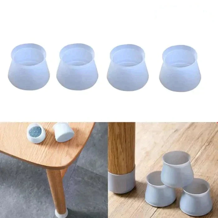 16x Patin silicone antidérapant pour chaise et table