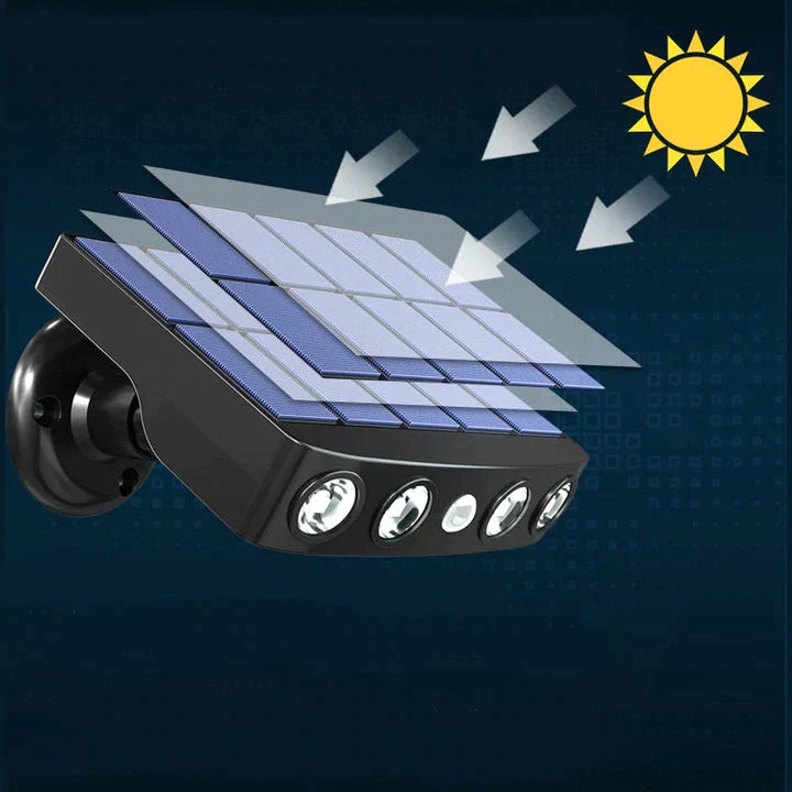 Solar LED wall light